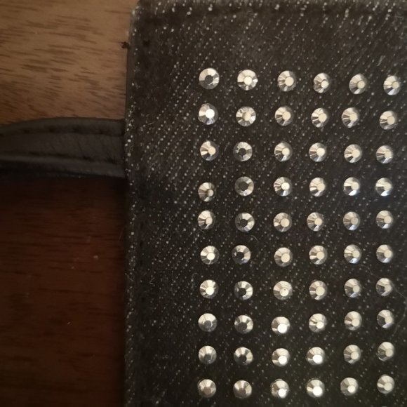 Black denim clutch - Picture 4 of 8